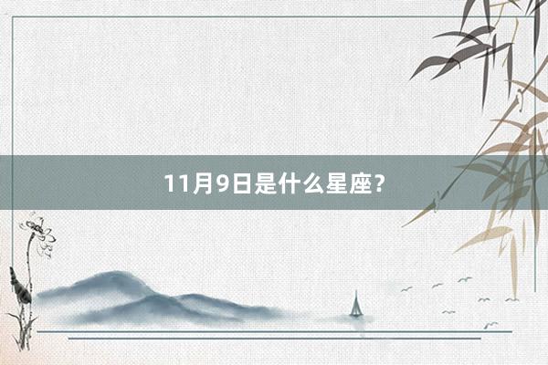 11月9日是什么星座？